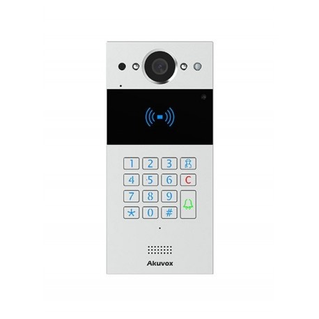Akuvox 2 Wire Compact IP Door Intercom Unit Keypad Video RFID R20K-2