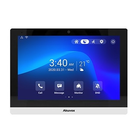 Akuvox 10" IP Indoor Touchscreen Intercom Answering Panel Camera Wifi BT Android C319A